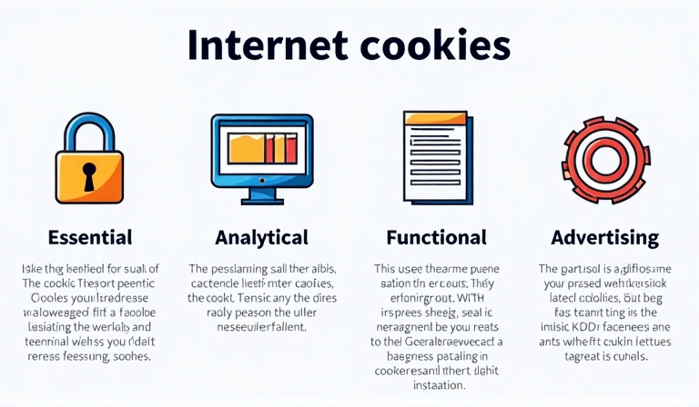 Diagram showing different types of cookies and their functions